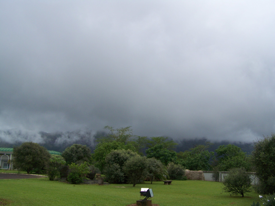 Storm over landscape